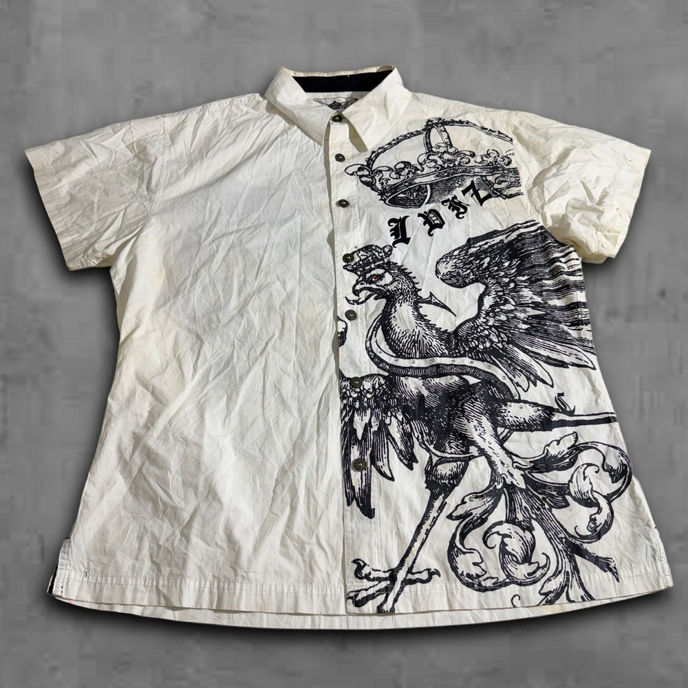 Y2k‎ Affliction Like Vintage Tee Shirt Grunge Streetwear Style Design Fits XXL